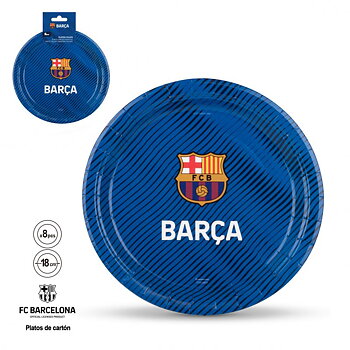 FC Barcelona Papperstallrik 18 cm 8-pack
