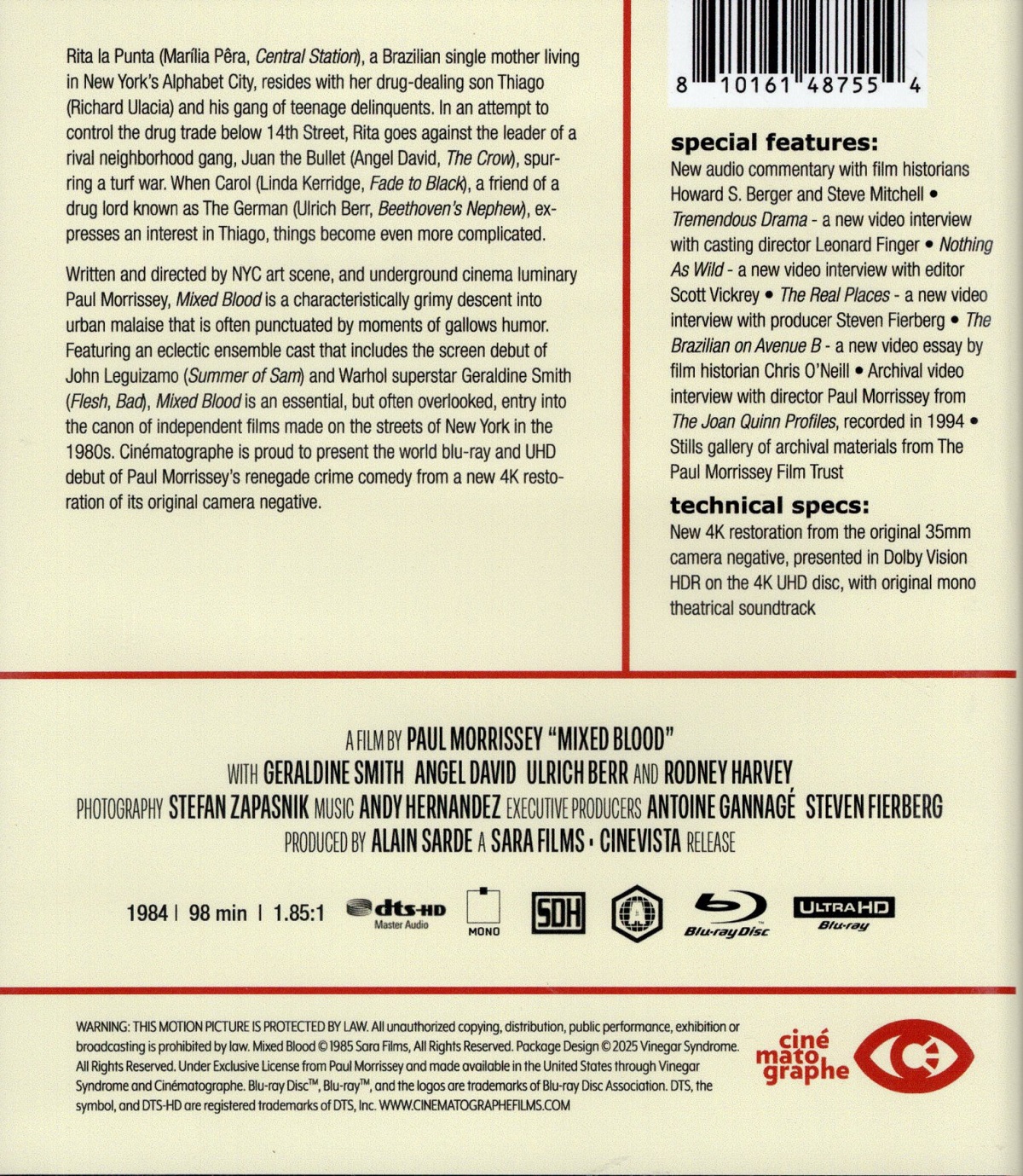Mixed Blood (ej svensk text) (4K Ultra HD + Blu-ray) - 2