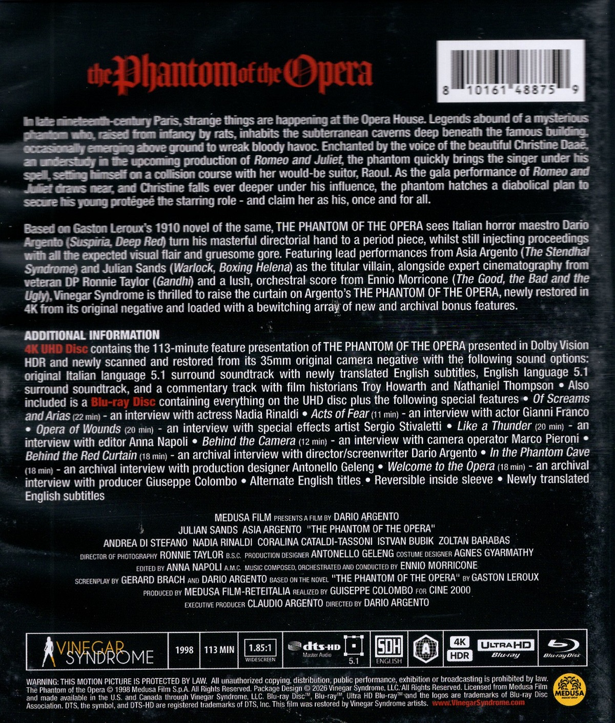 The Phantom of the Opera (ej svensk text) (4K Ultra HD + Blu-ray) - 2