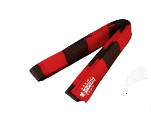 JU-Sport Absolute Block bälte Deluxe 4.5 cm Röd/Svart 300 cm