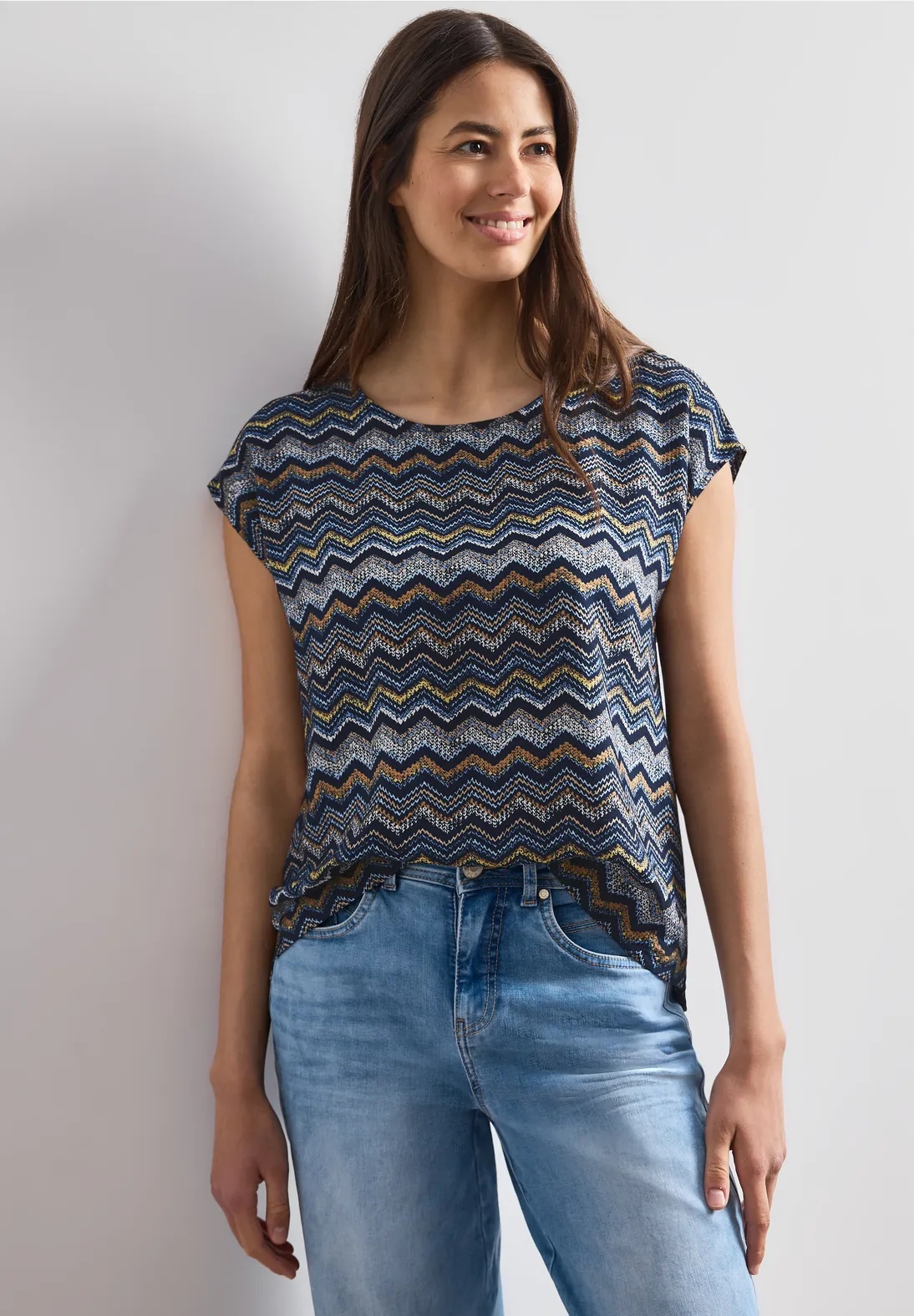 EOS AOP Round Neck Top - Street One