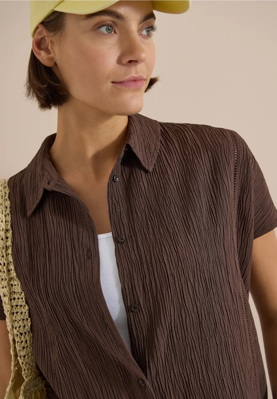 Solid Structure Blouse - Cecil - 3