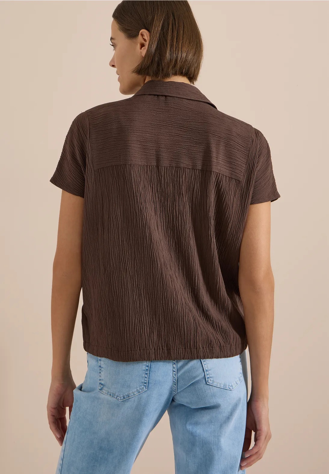 Solid Structure Blouse - Cecil - 4