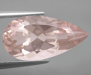 3.68 ct stor äkta naturlig morganit (rosa smaragd) ädelsten