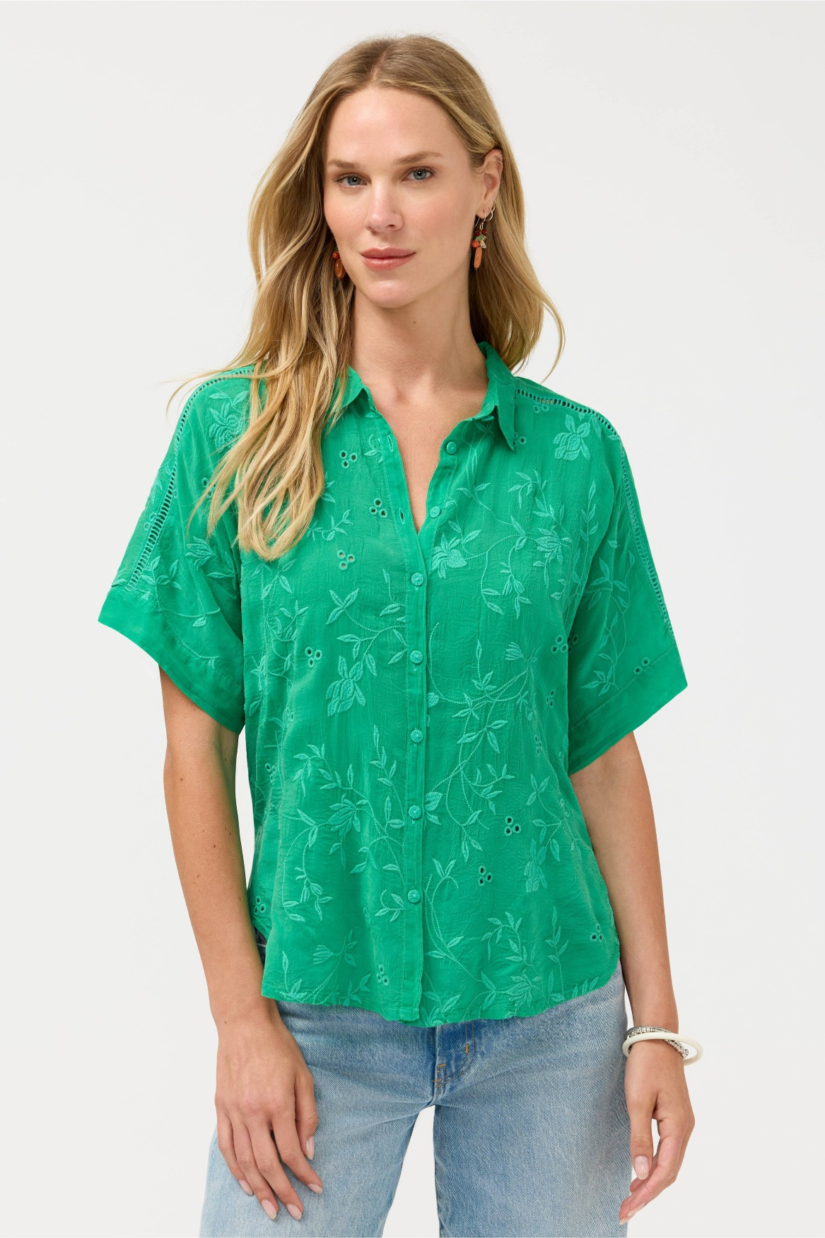 The Audrey Short Sleeve Shirt - Johnny Was