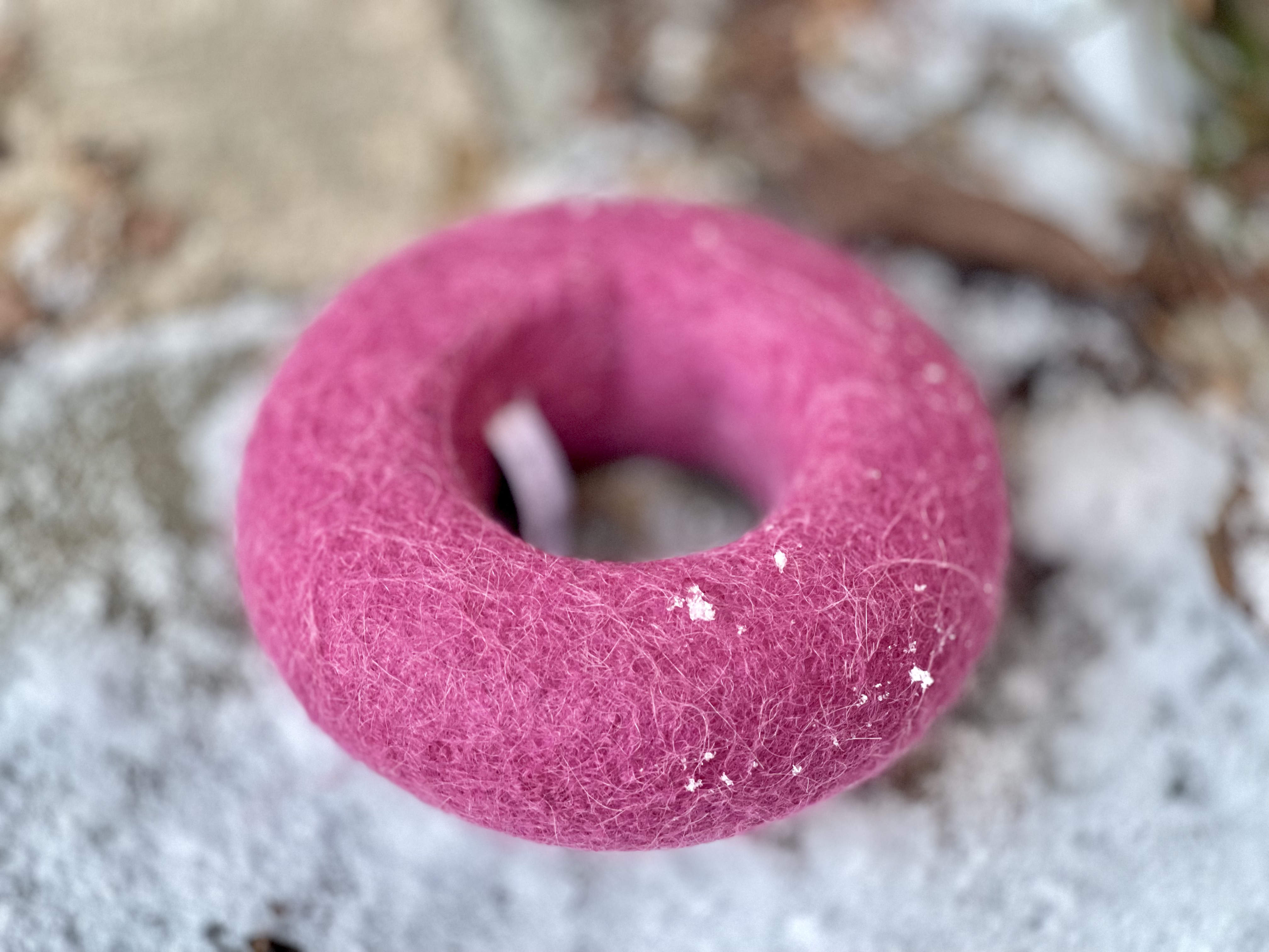 Tuggmunk Medium - Mörk rosa