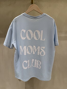 T-shirt Cool Moms light blue/white