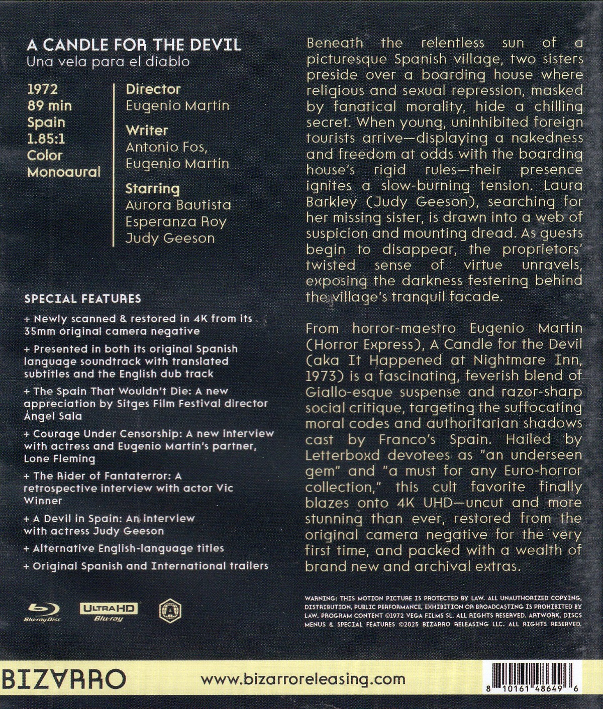 A Candle For the Devil (ej svensk text) (4K Ultra HD + Blu-ray) - 2