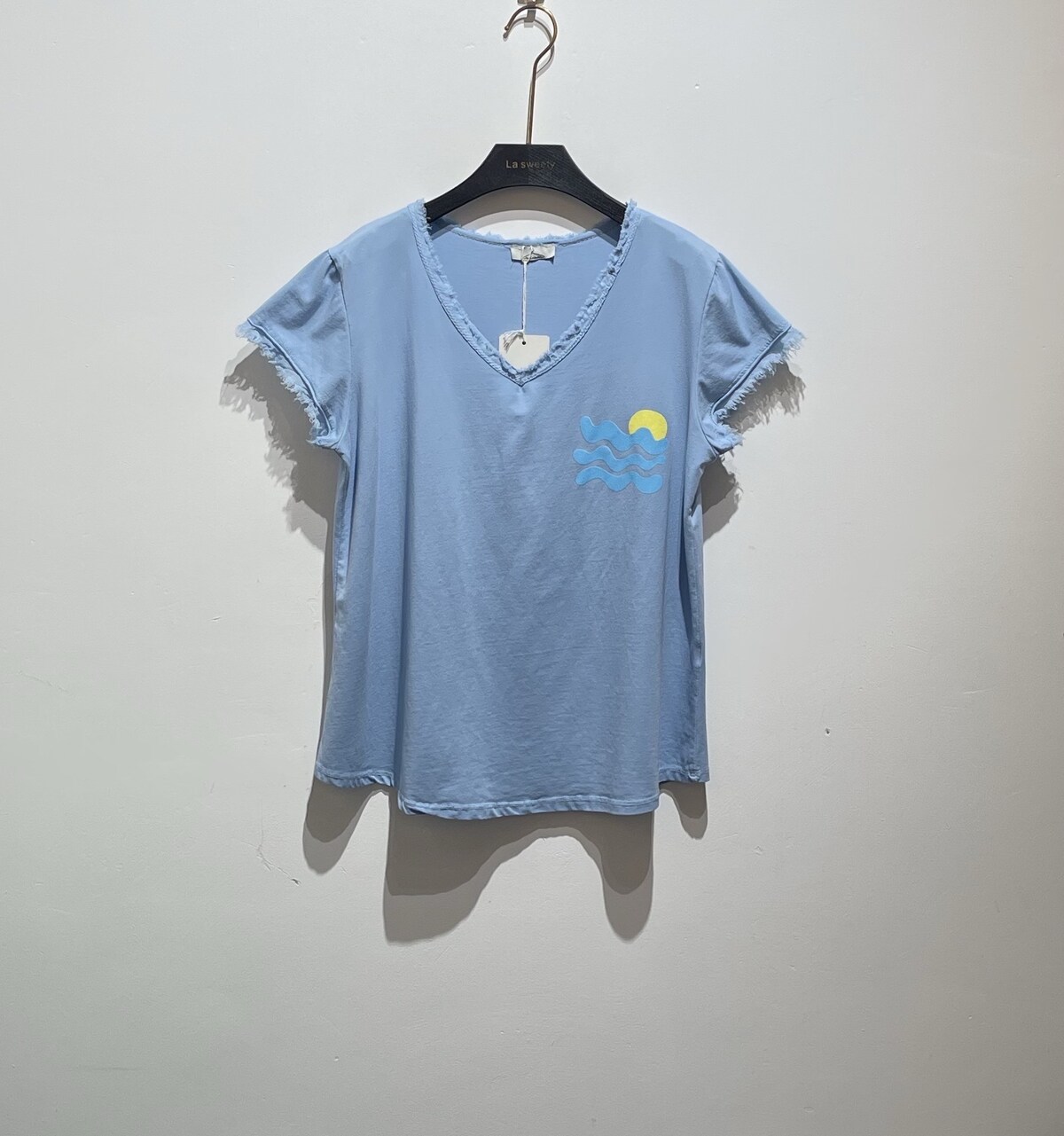 T-shirt Cote d´Azur blue/yellow
