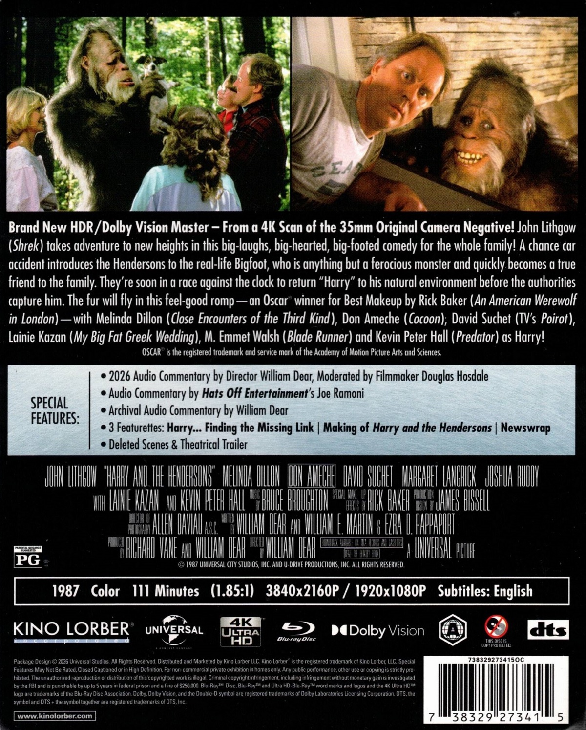 Harry And the Hendersons (ej svensk text) (4K Ultra HD + Blu-ray) - 2