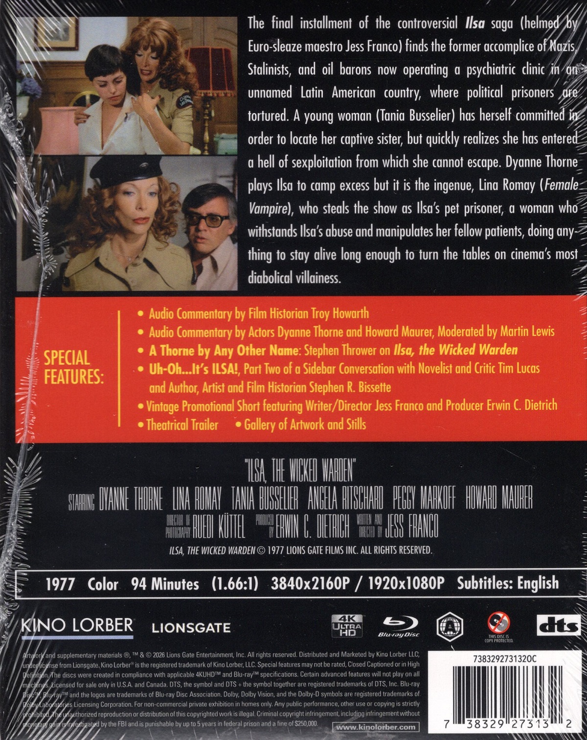 Ilsa - The Wicked Warden (ej svensk text) (4K Ultra HD + Blu-ray) - 2