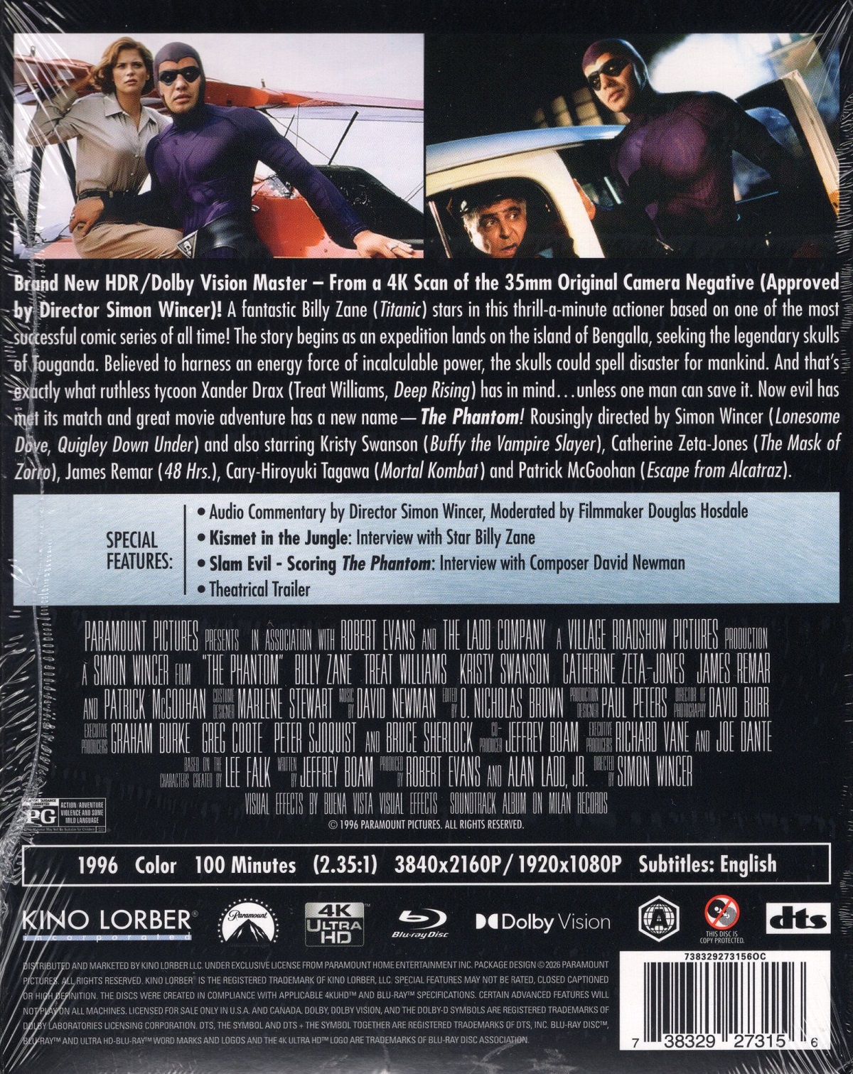 The Phantom (ej svensk text) (4K Ultra HD + Blu-ray) - 2