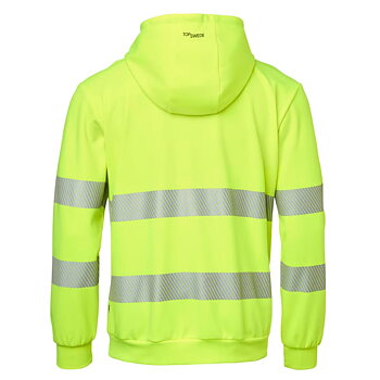 Sweatshirt med zip, varsel klass 3. Top Swede. 