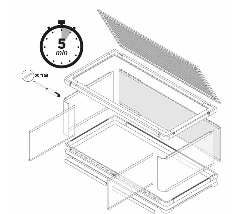 Terrarium Vista 120 , 120x60x45 cm - 2
