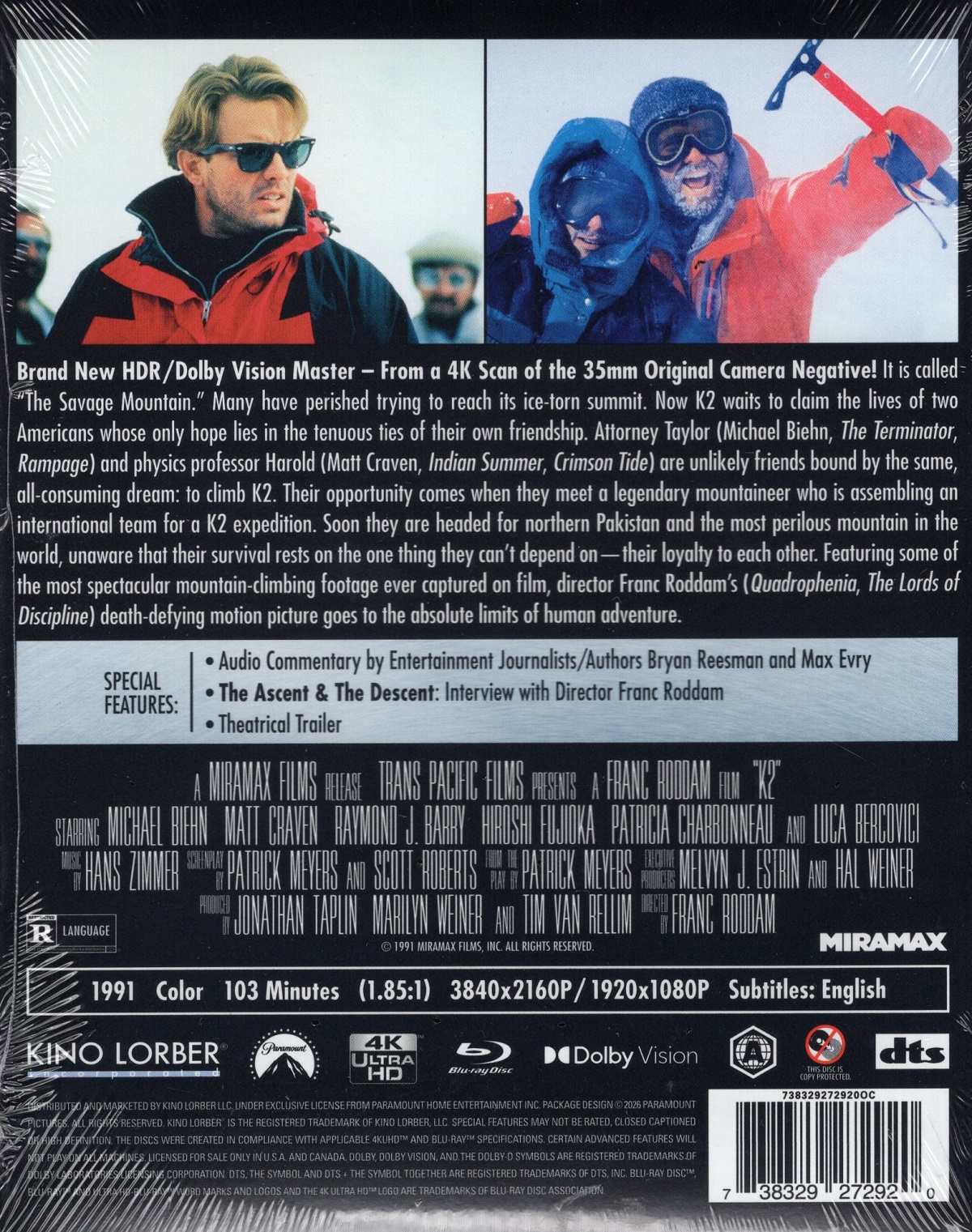 K2  - The Ultimate High (ej svensk text) (4K Ultra HD + Blu-ray) - 2