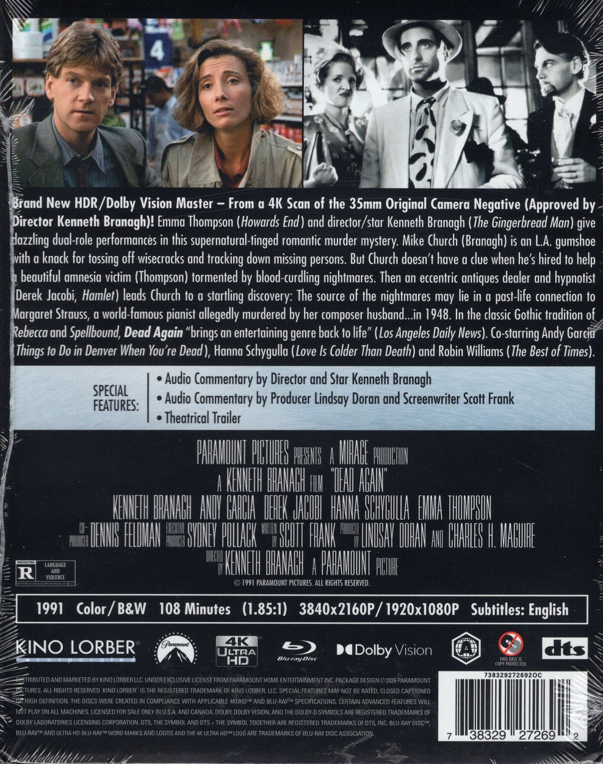Dead Again (ej svensk text) (4K Ultra HD + Blu-ray) - 2