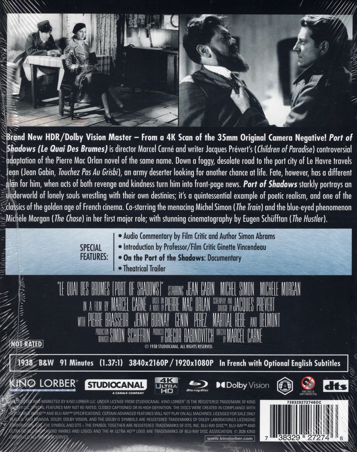 Le Quai Des Brumes (ej svensk text) (4K Ultra HD + Blu-ray) - 2