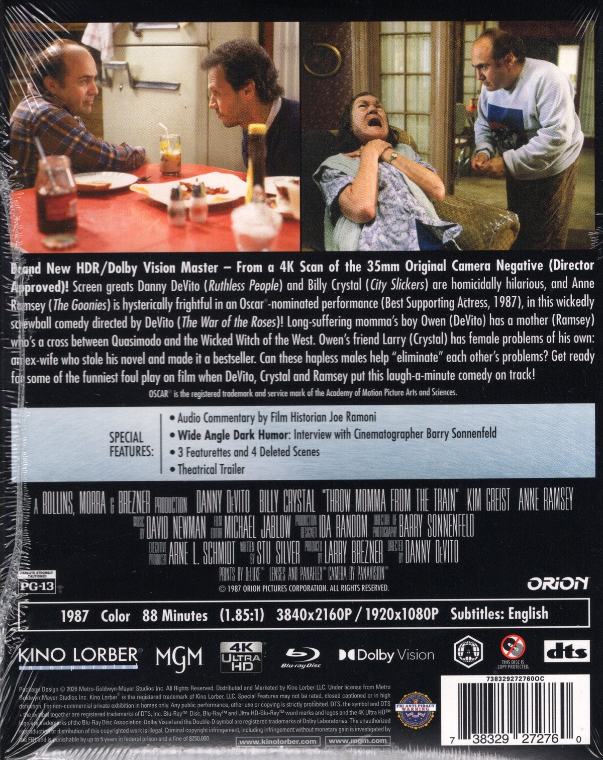 Throw Momma From the Train (ej svensk text) (4K Ultra HD + Blu-ray) - 2