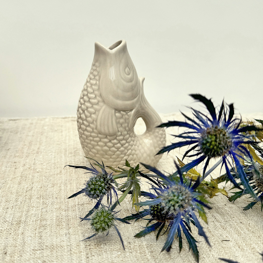 Vase jug fish small sand - 2
