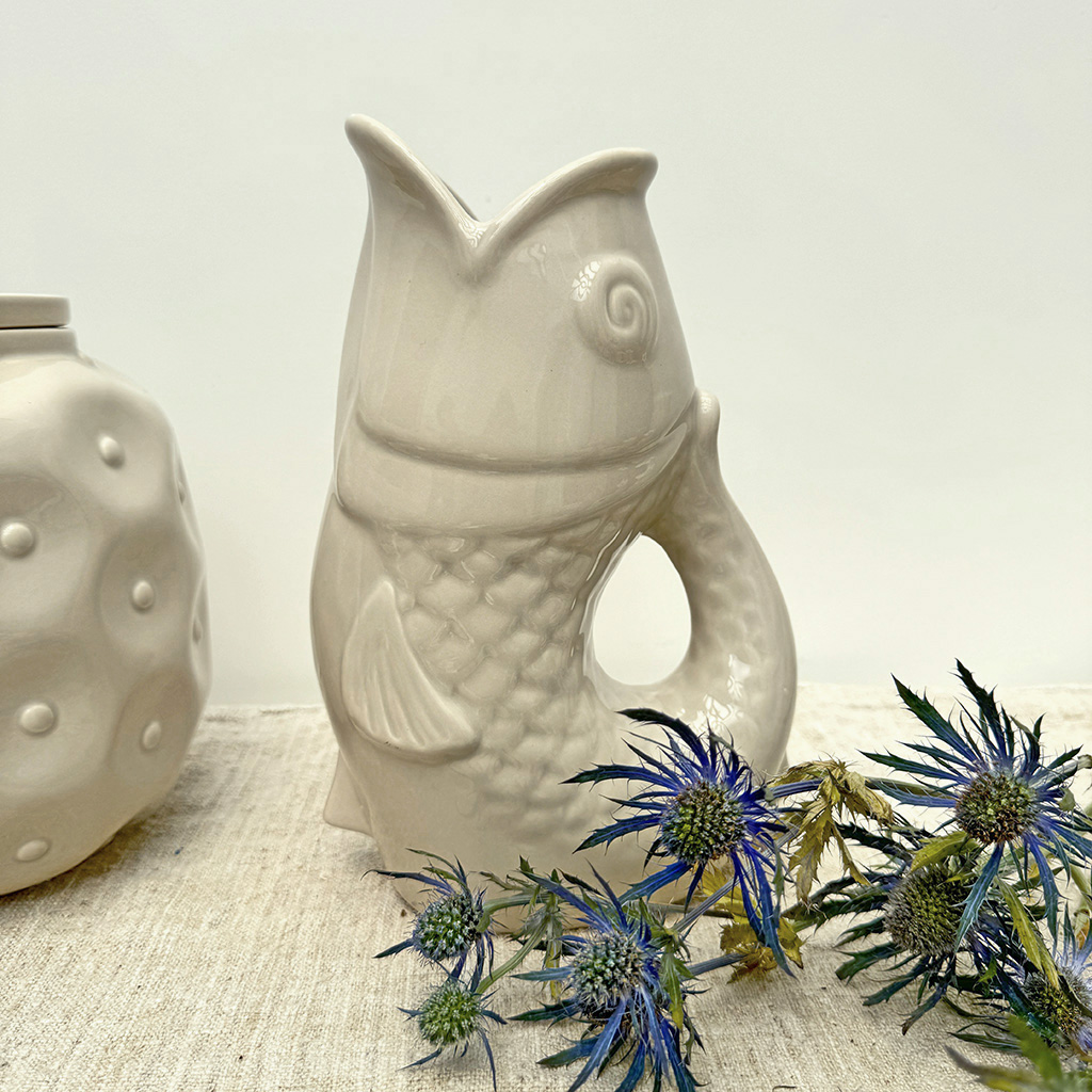 Vase jug fish large sand - 2