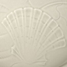 Nils Thorsson (Solbjerg 1933) White Art Deco Bowl with Marine Life Relief 17/10 cm #1872-1602