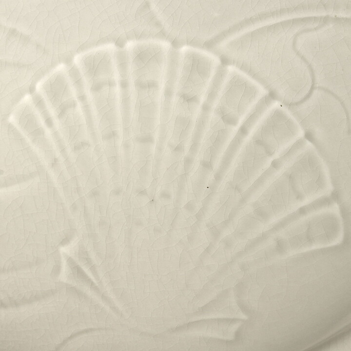Nils Thorsson (Solbjerg 1933) White Art Deco Bowl with Marine Life Relief 17/10 cm #1872-1602