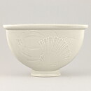 ニルス・ソーソン  Solbjergシリーズ  アールデコ調の白いボウル  海の生き物  17/10cm  1933年  #1872-1602