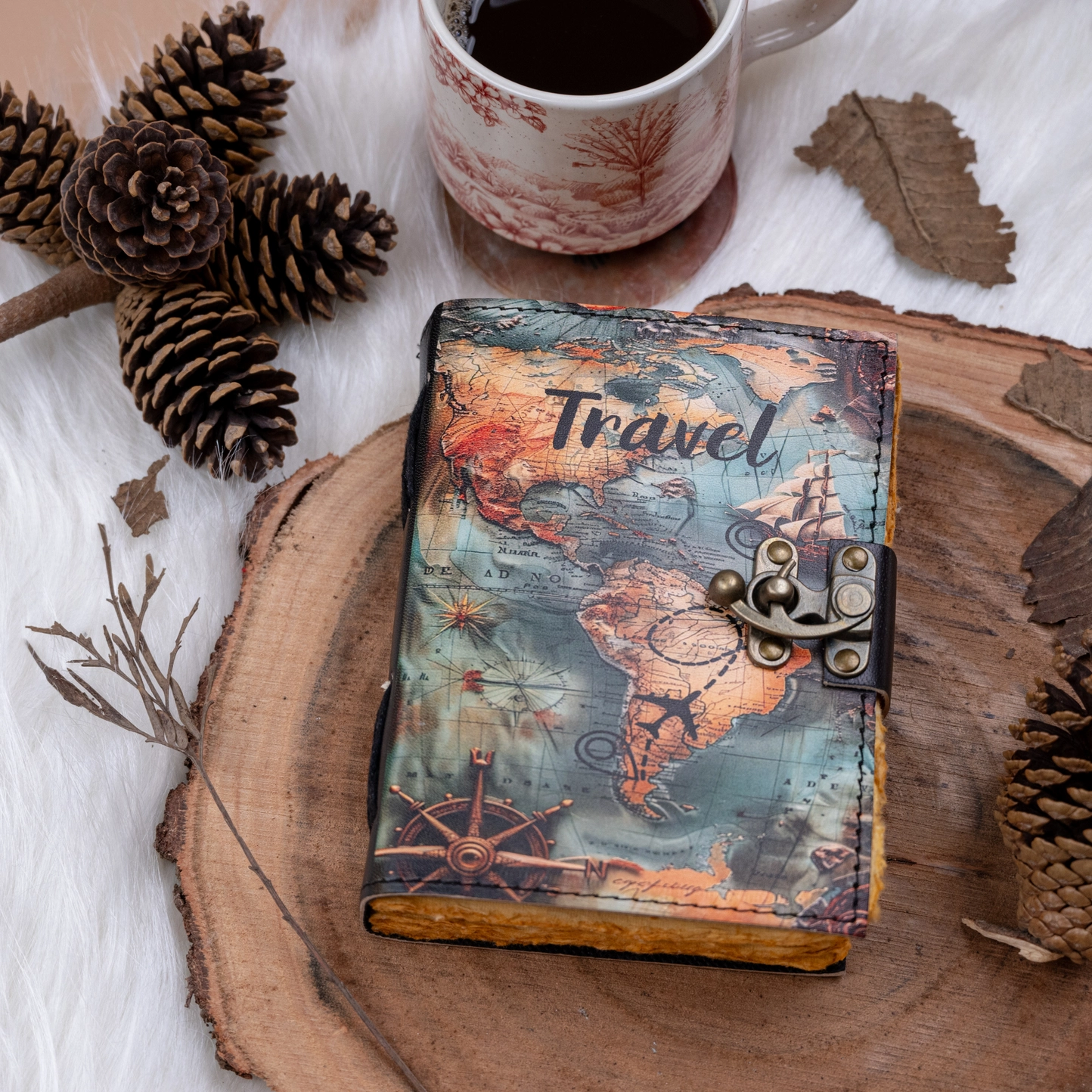 Vintage Läderjournal för Resenärer - R K Handicrafts Craft Junky - 8