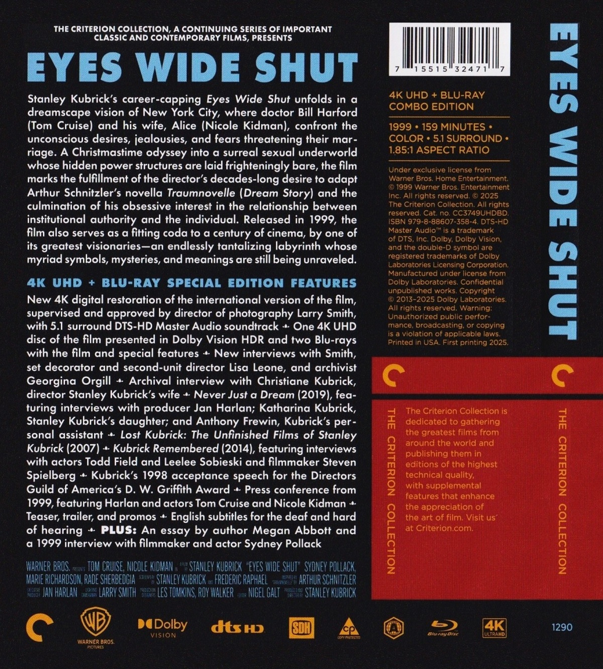 Eyes Wide Shut (Criterion Collection) (ej svensk text) (4K Ultra HD + Blu-ray) - 2