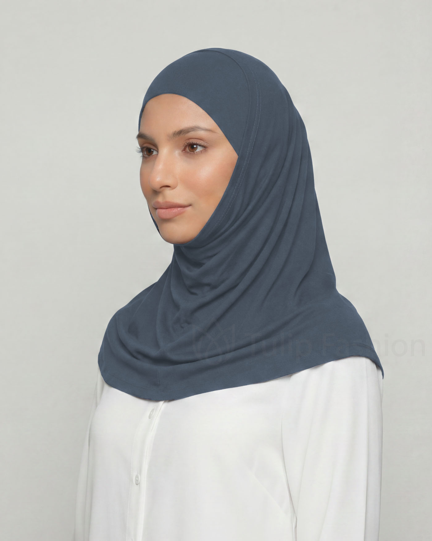Hijab Al Amira Viscose - Dark Gray - 2