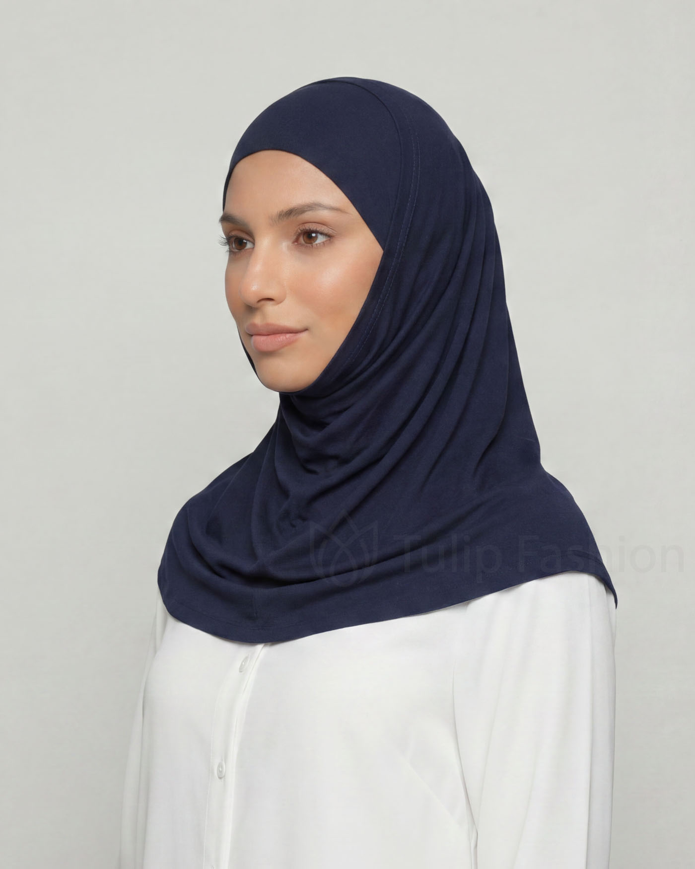 Hijab Al Amira Viskos - Midnattsblå - 2