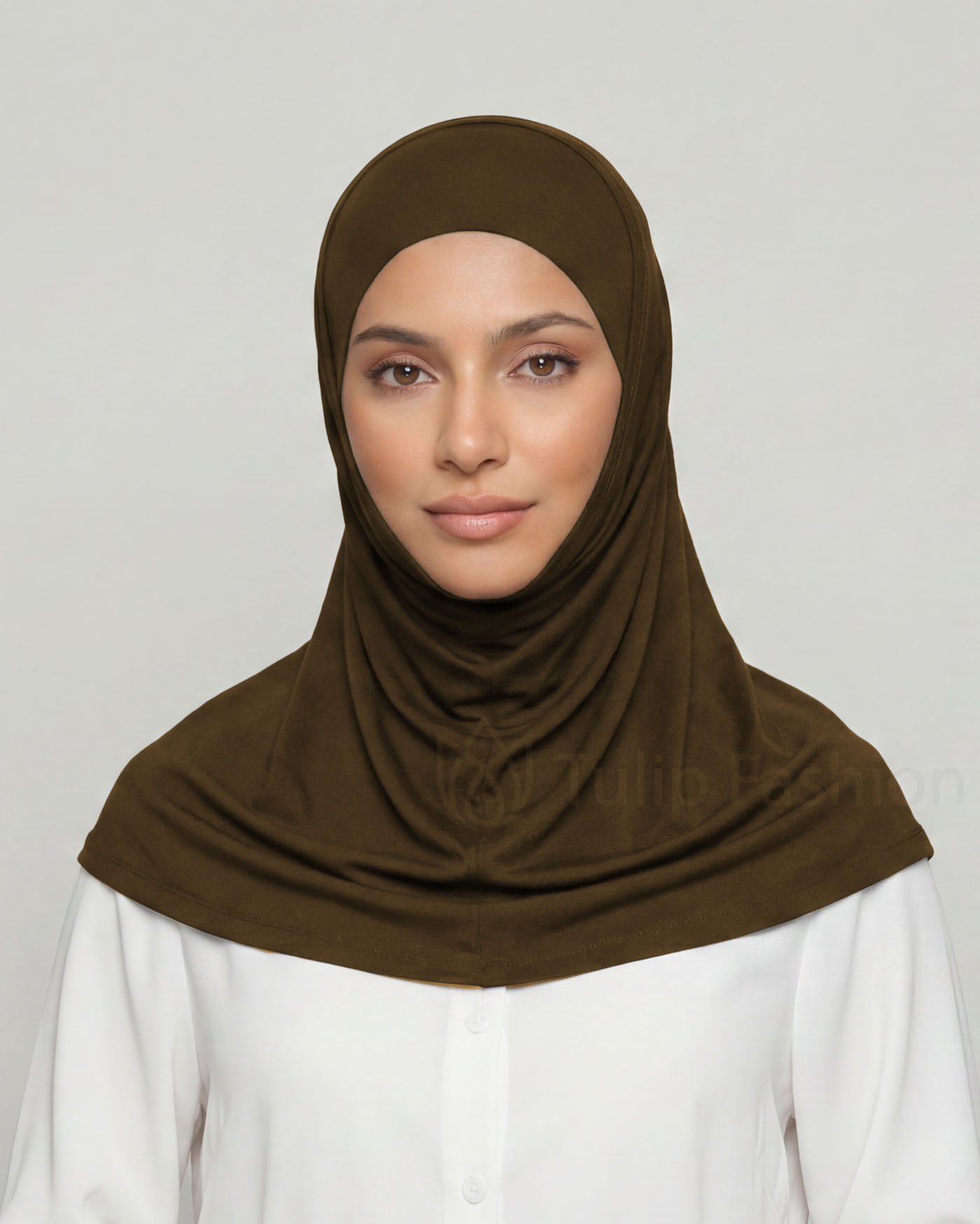 Hijab Al Amira Viscose - Dark Brown