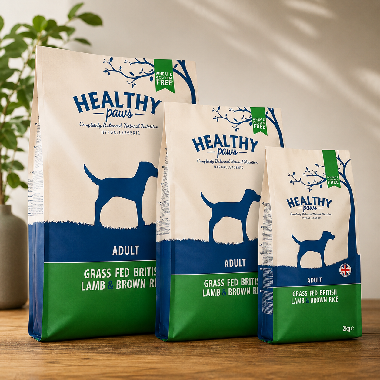 HEALTHY PAWS Lamm & Fullkornsris