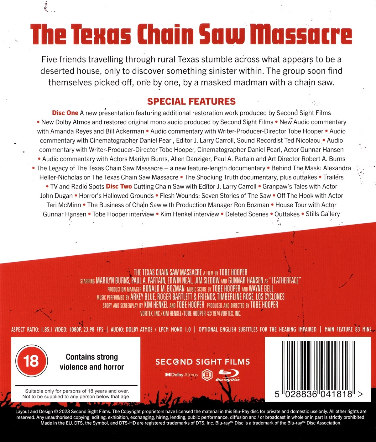 The Texas Chainsaw Massacre (1974) (ej svensk text) (Blu-ray) - 2