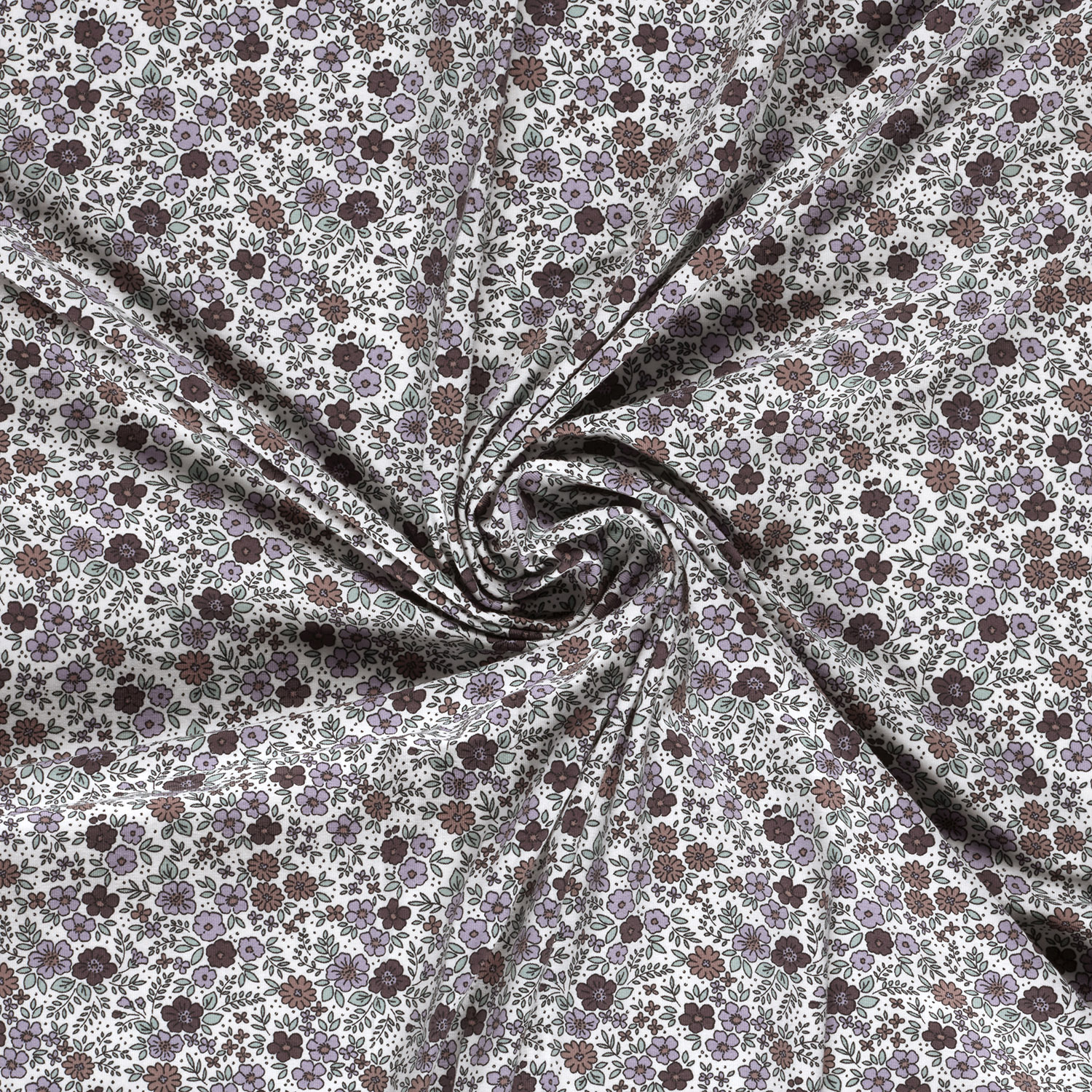 SMALL FLORALS - PURPLE - 4