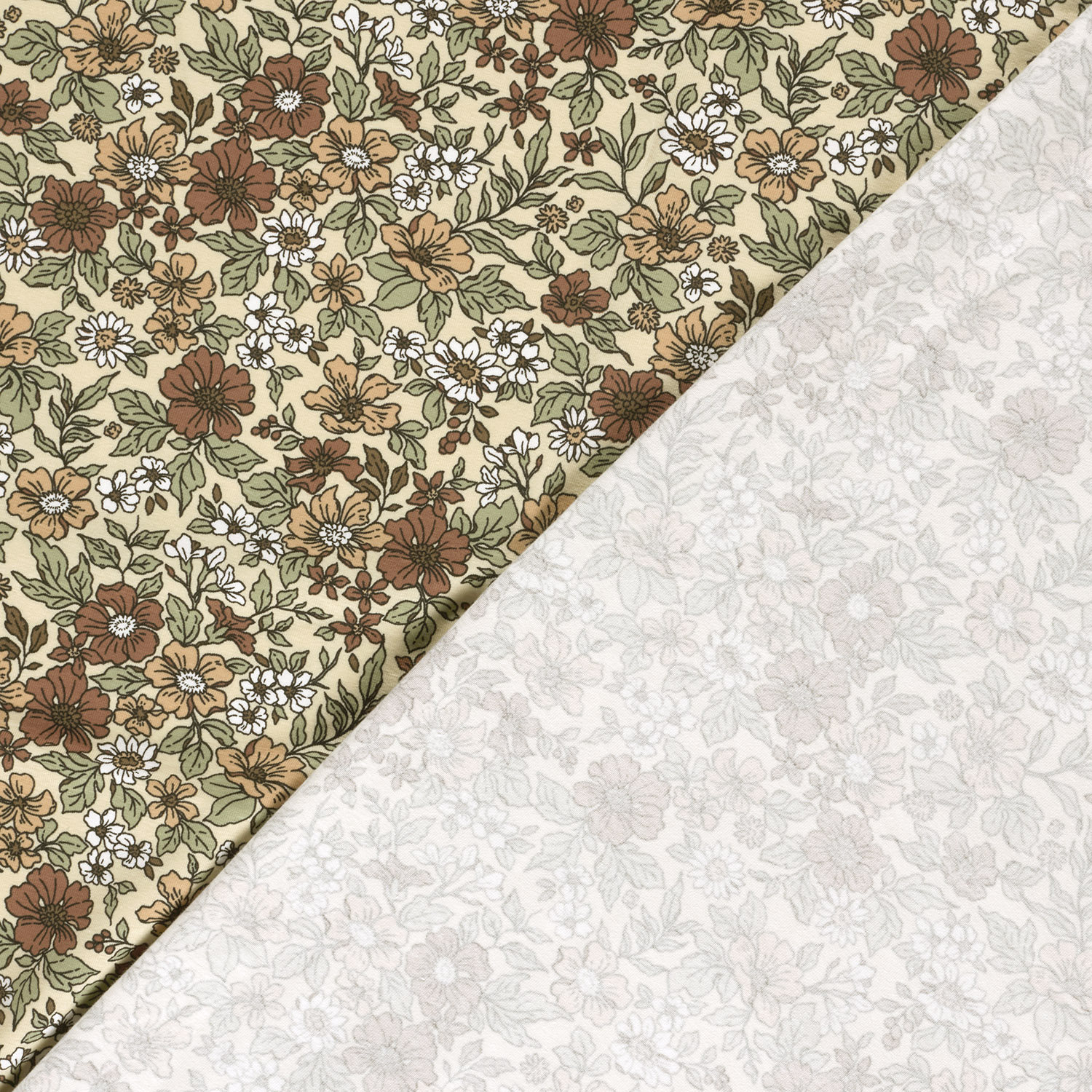 VINTAGE FLOWERS - BEIGE - 5
