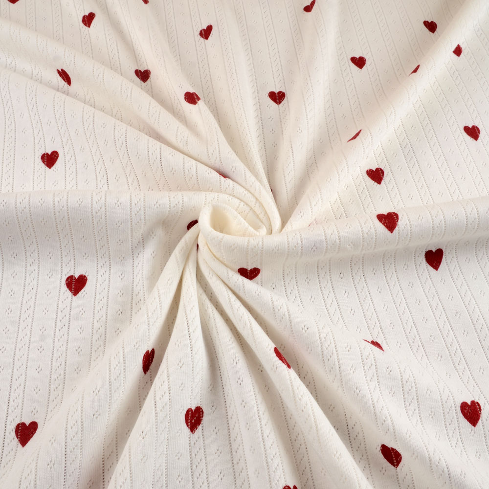 HEARTS - POINTELLE JERSEY - 3