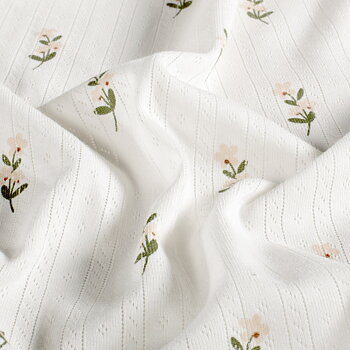 SWEET FLORALS - POINTELLE JERSEY