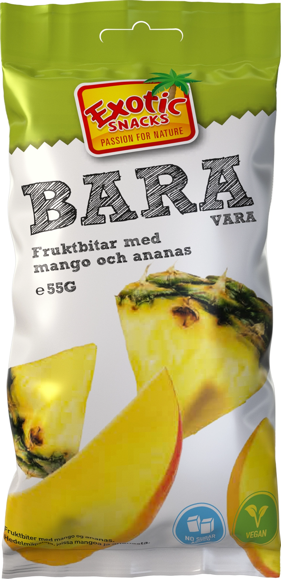 Exotic Snacks Bara Mango Ananas 55g 20st