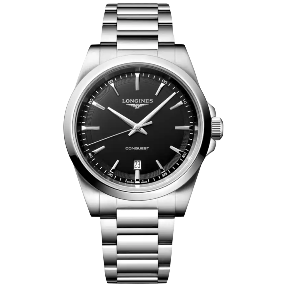 L3.860.4.52.6 Longines Conquest Quartz 2026, svart 41