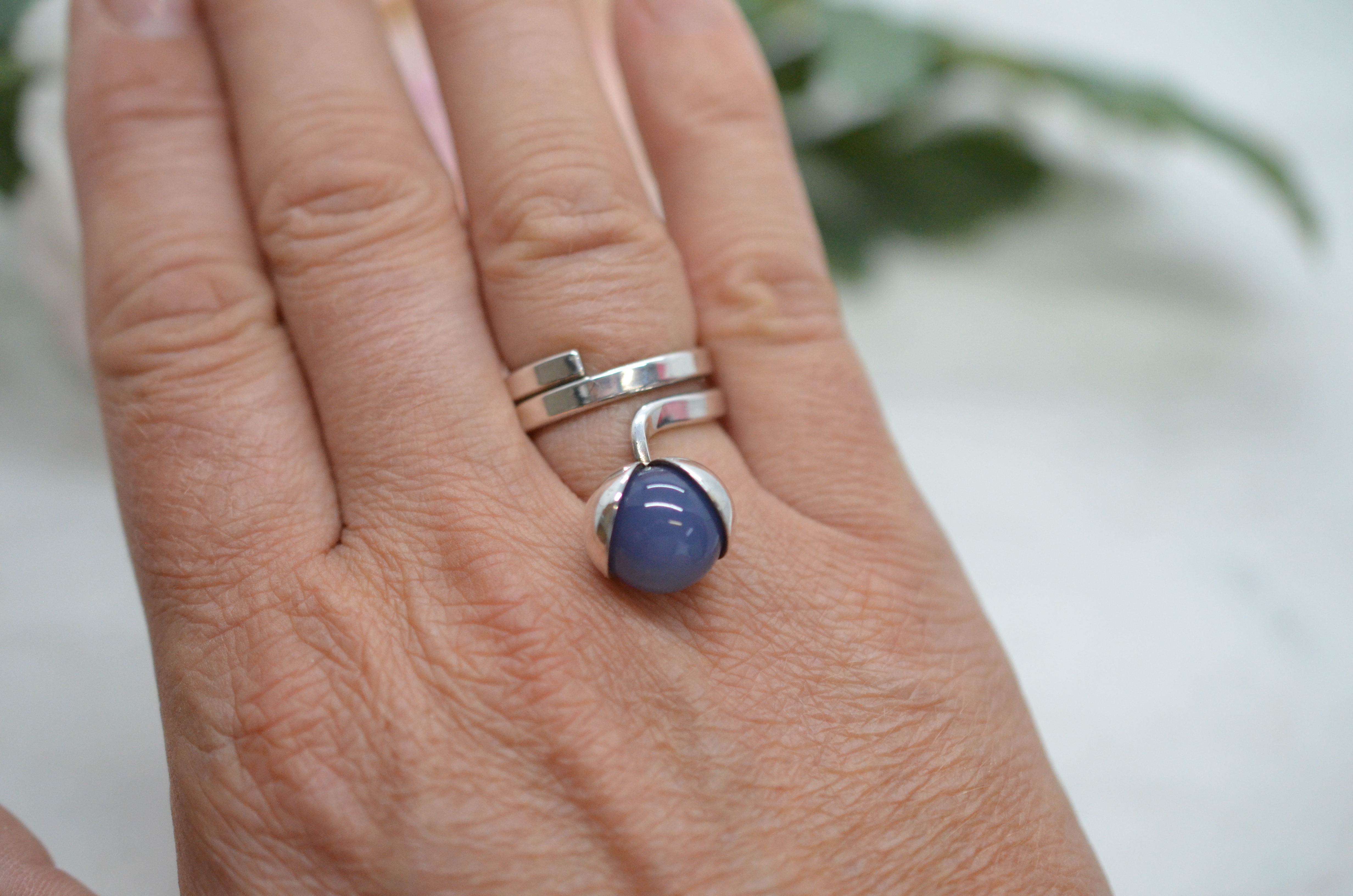 Vintage Elis Kaupi silver ring - 7