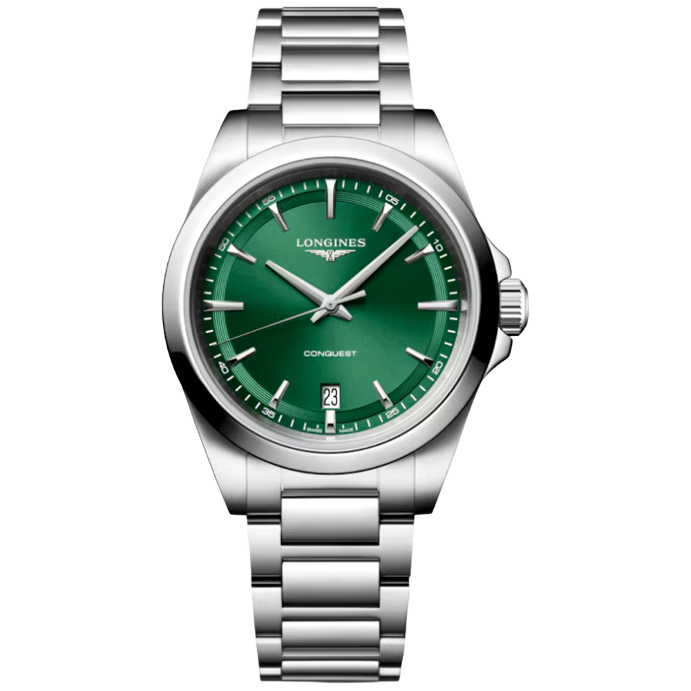 L3.750.4.09.6 Longines Conquest Quartz 2026, grön 38