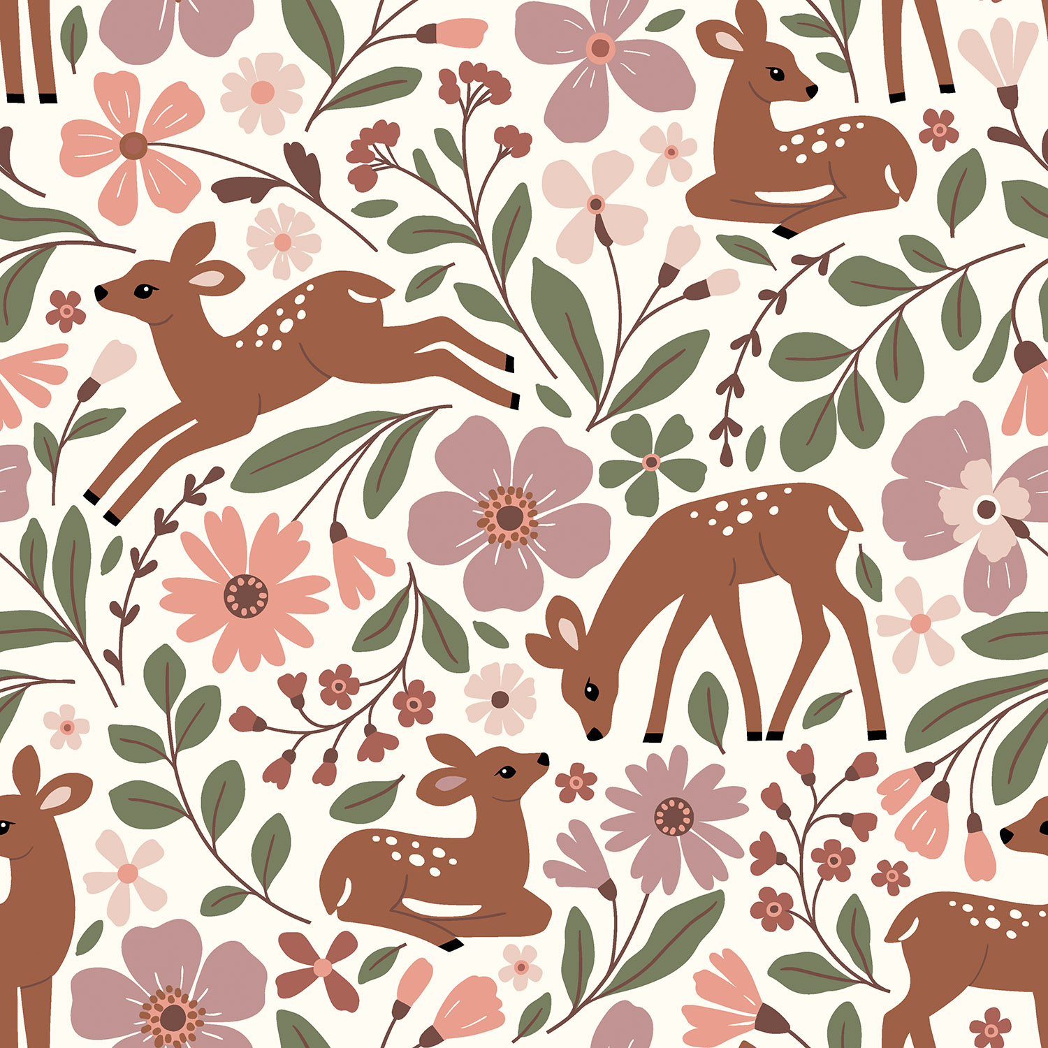BABY DEER TERRY CREPE - 2