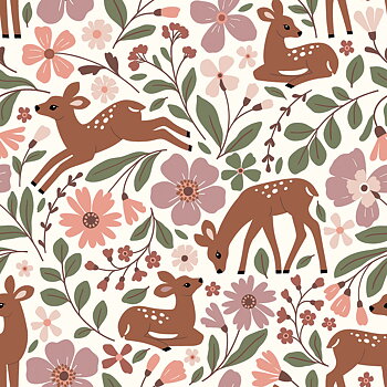 BABY DEER TERRY CREPE