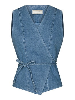 Samara Denim Waistcoat Blue