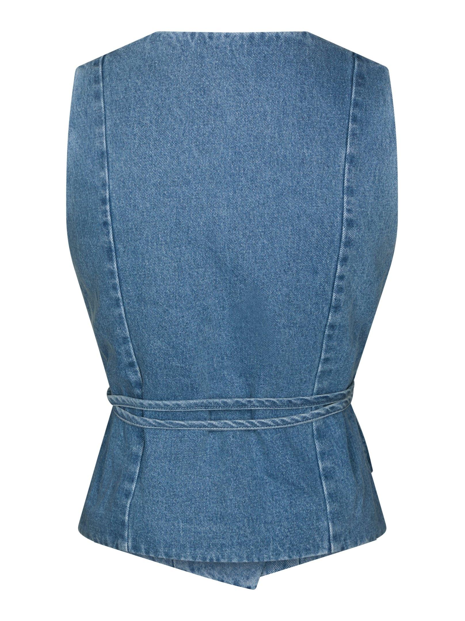Samara Denim Waistcoat Blue - 2