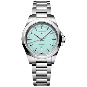L3.350.4.92.6 Longines Conquest Quartz 2026, mintblå 30