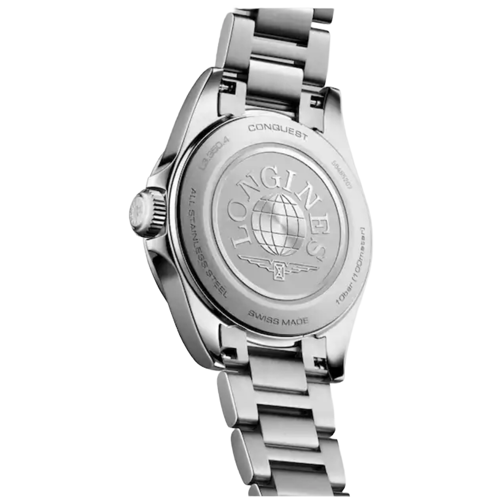 L3.350.4.09.6 Longines Conquest Quartz 2026, grön 30 baksida