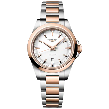 L3.350.3.18.7 Longines Conquest Quartz 2026, stål och  roséguld 30