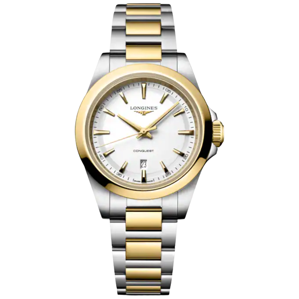 L3.350.3.12.7 Longines Conquest Quartz 2026, stål och  guld 30